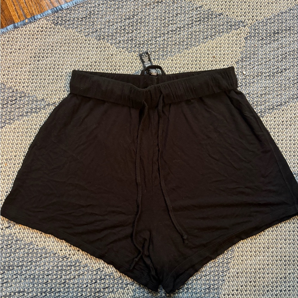 Black Drawstring pajama Shorts Skims size extra small